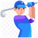 Golf Player  Icon