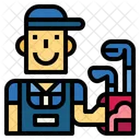 Golf Player  Icon