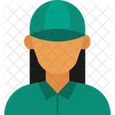 Golf player woman  Icon