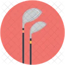 Golf Stick Field Icon