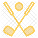 Golf Golfballtee Golfhit Icon
