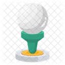 Golf Tee Golf Ball Outdoor Sport Icon