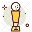 Golftrophae Golfpreis Weltmeisterschaft Symbol