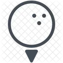 Golfball Club Wettbewerb Symbol