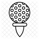 Golfball-Anstecker  Symbol