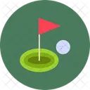 Golfe Bandeira Gol Ícone