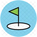 Golfe Bandeira Buraco Icon