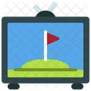 Partida De Golfe Ao Vivo Partida De Golfe Online Golfe Ao Vivo Ícone