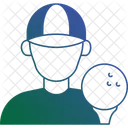 Golfer männlich  Symbol