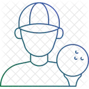 Golfer männlich  Symbol
