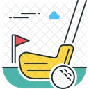 Golfing Golf Ball Icon