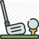 Golfing Retire Golf Icon