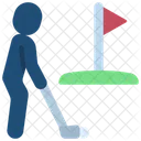 Golfing Person People Icon