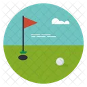 Golfplatz Golfplatz Golfclub Symbol