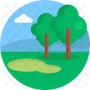 Golf Platz Golfen Symbol