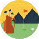 Golf Platz Kurs Symbol