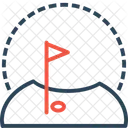 Golf Platz Hotel Symbol
