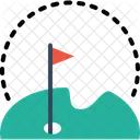 Golf Platz Hotel Symbol