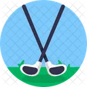 Golf Schlager Ausrustung Symbol