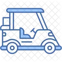 Golfwagen Transport Fahrzeug Symbol