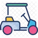 Elektrowagen Golfwagen Autotransporter Symbol