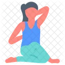 Gomukhasana Shoulder Yoga Physical Fitness Icon