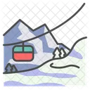 Winter Gondola Ski Icon