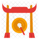 Gong Cultures Oriental Icon