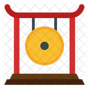 Gong Bell Festival Instrument Chinese New Year Icon