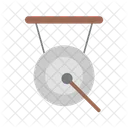 Gong Metal Instruments Musical Gongs Icon