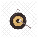 Gong Sound Metal Icon