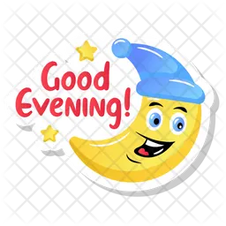Good Evening Sticker  Icon