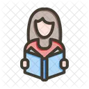 Female Book Learning アイコン