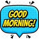 Good Morning Speech Bouble Chat Bouble Icon