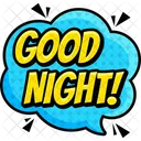 Good Night Speech Bouble Chat Bouble Icon