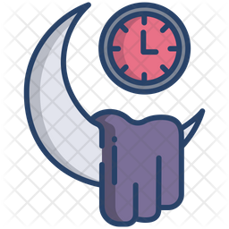 Good Night Sleep Icon - Download in Colored Outline Style