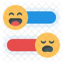 Good Or Bad Review Satisfaction Barometer Emoji Barometer Icon