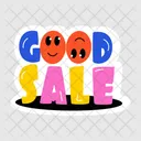 Good Sale Sale Typography Sale Word Icon