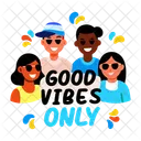 Good Vibes Friends Group Icon