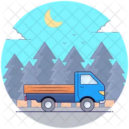 Goods Delivery Truck  Icon