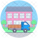 Goods Delivery Truck  Icon