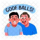 Goofy Friends Funny Silly Icon