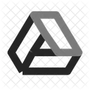 Google Drive Brands Duo Line Icon