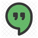 Google Hangouts Comillas Logotipo Icono