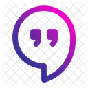 Google Hangouts Quotation Mark Logotype Icon