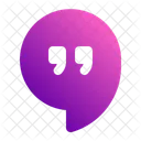 Google Hangouts Quotation Mark Logotype Icon