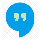 Google Hangouts Quotation Mark Logotype Icon