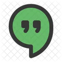Google Hangouts Quotation Mark Logotype Icon