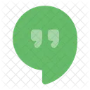 Google Hangouts Quotation Mark Logotype Icon