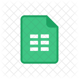 Google Sheet Icon Download In Colored Outline Style